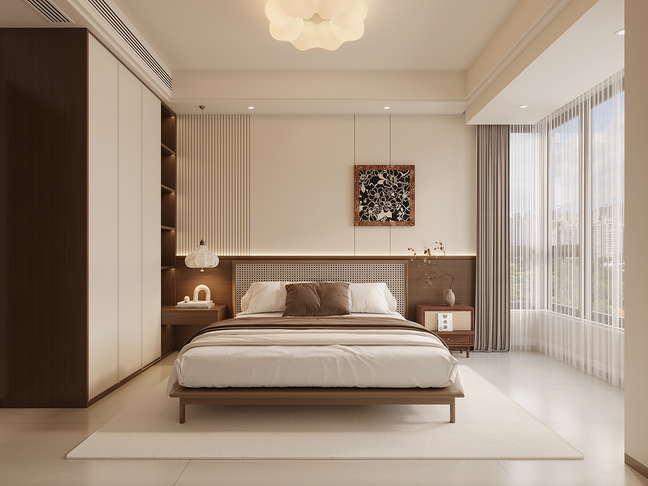 中古风家装效果图表现