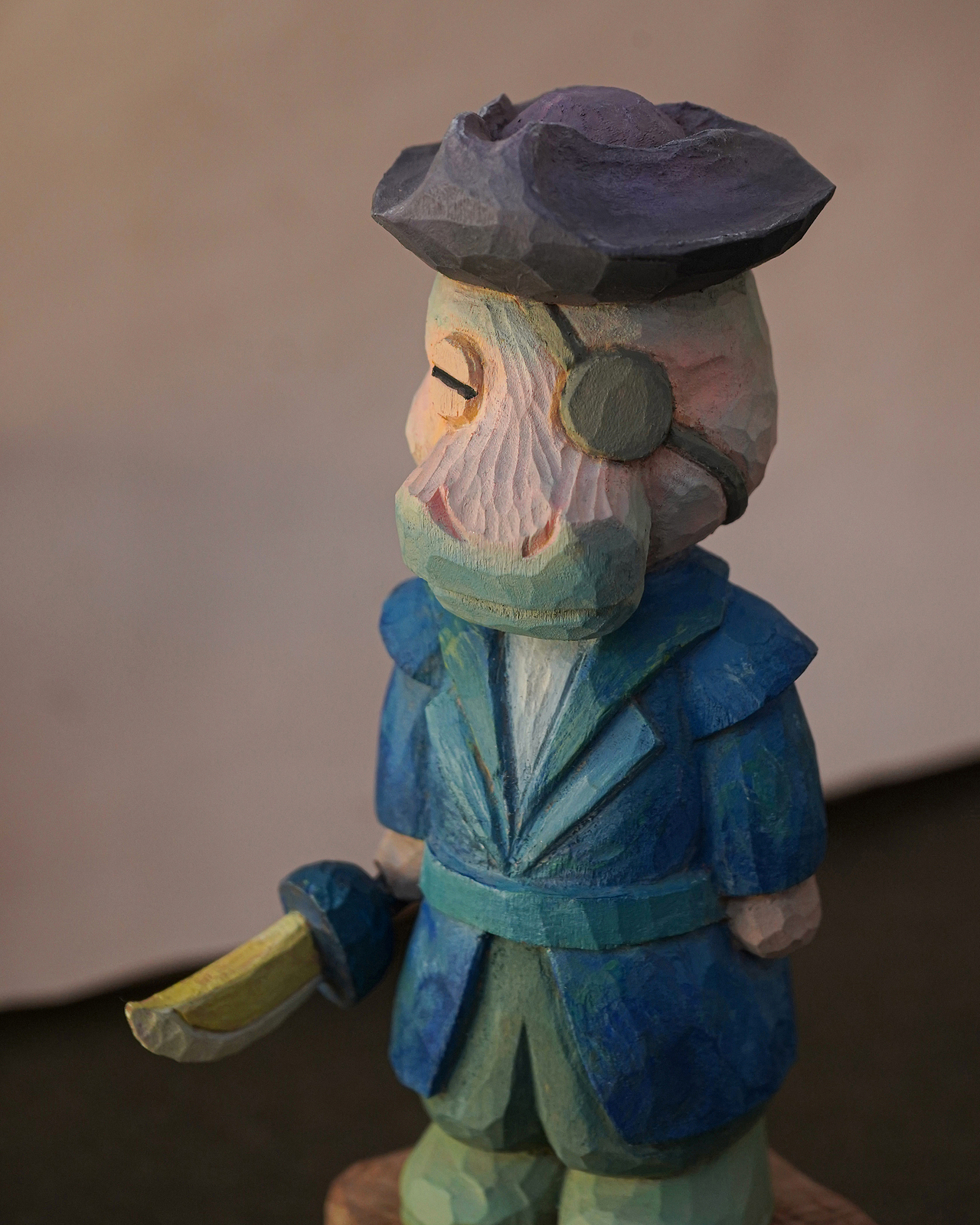 原创木作：河马海盗船长（图ZMzgxMzIyNzY4） - 雕塑 - 站酷设计师树点木作原创素材 - 站酷ZCOOL