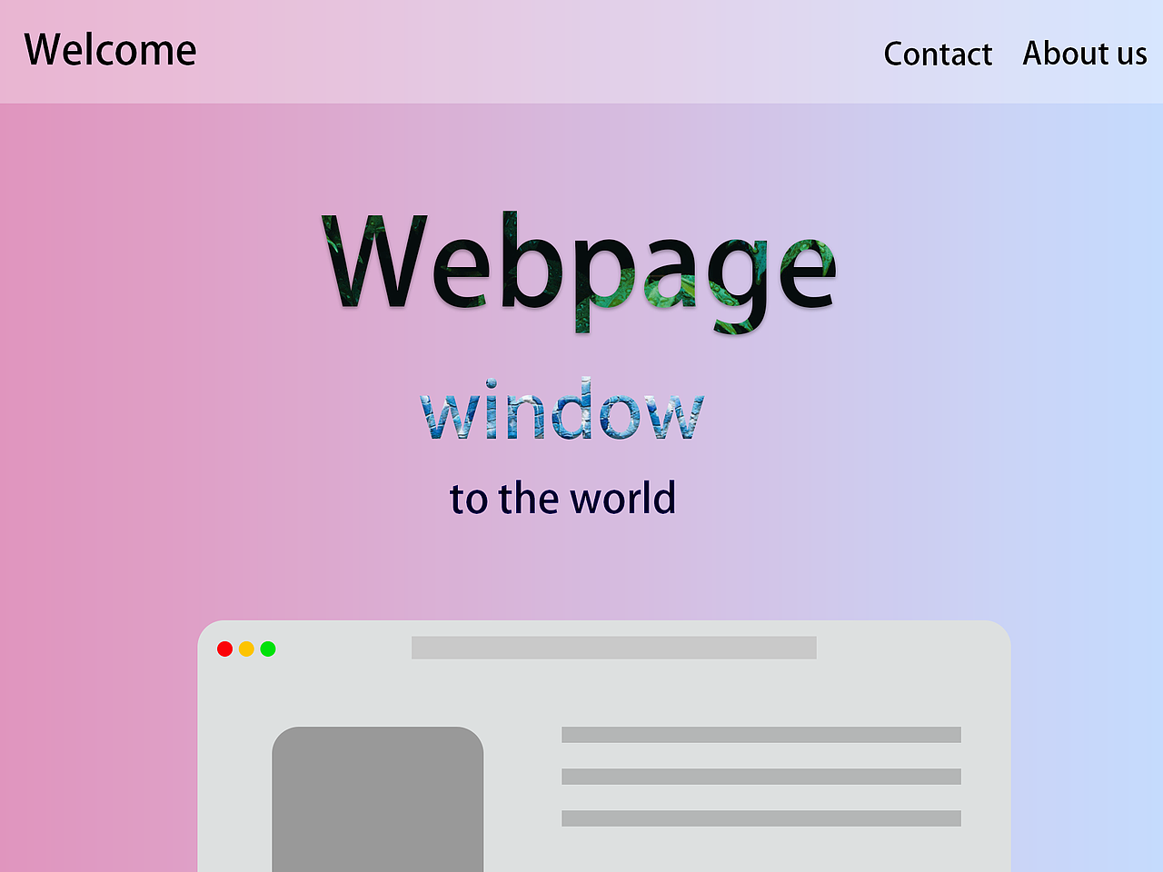 网页设计Webpage Design