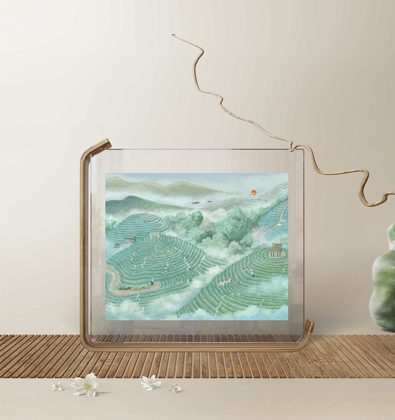 茶山三月，雨濯春尘。（图ZMzgxMzMwNzky） - 包装 - 站酷设计师椿氿原创素材 - 站酷ZCOOL