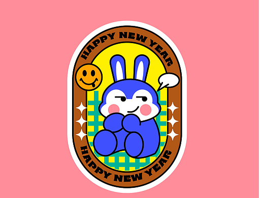 潮流趣味标签贴纸