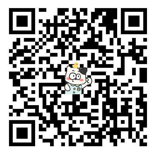 请扫码关注奶牛猫咪吧~