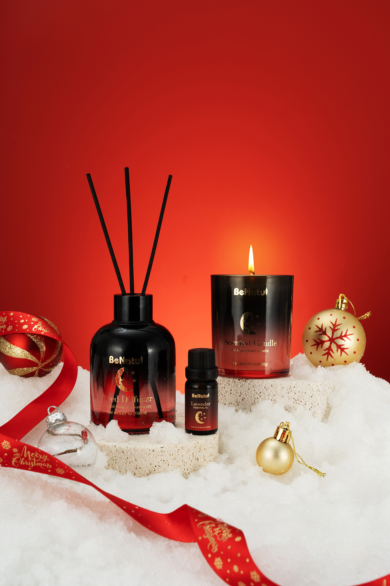 彩妆套盒 香薰套盒 圣诞场景