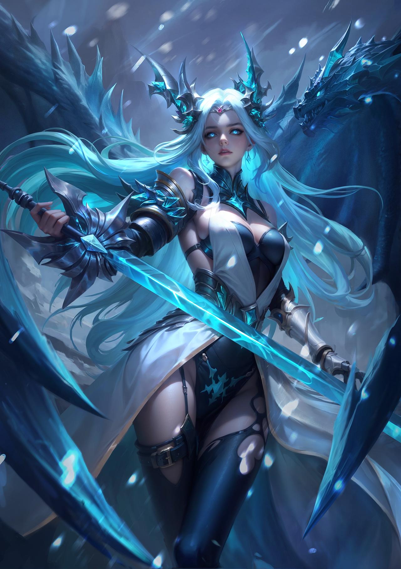 解禁作品 -狼人杀 极地白龙索菲亚（图ZMzgxMzUyNjA0） - 游戏原画 - 站酷设计师成都凝聚永恒原创素材 - 站酷ZCOOL