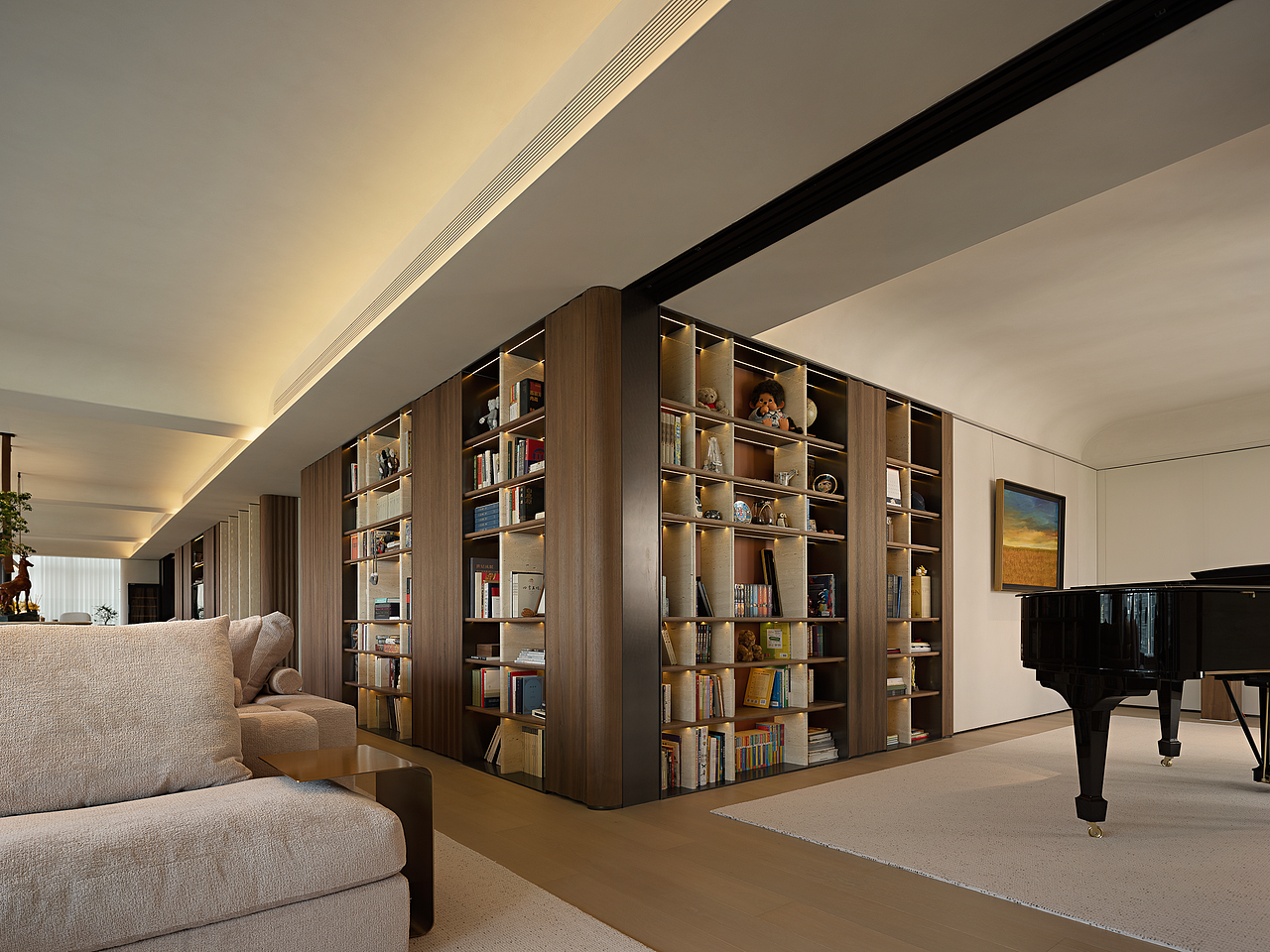 鸿艺源：城央之上538m²书香萦绕、艺术气质拉满的家！（图ZMzgxMzU2MzYw） - 家装设计 - 站酷设计师鸿艺源设计原创素材 - 站酷ZCOOL