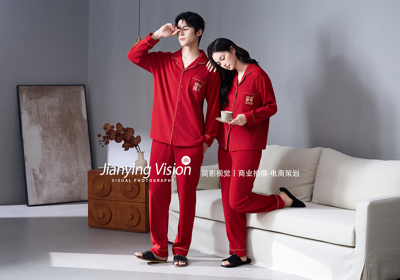 杭州情侣家居服摄影/睡衣拍摄/家居服摄影