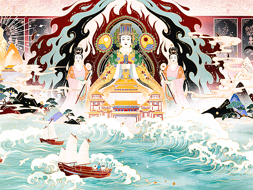 五福妈祖绘卷