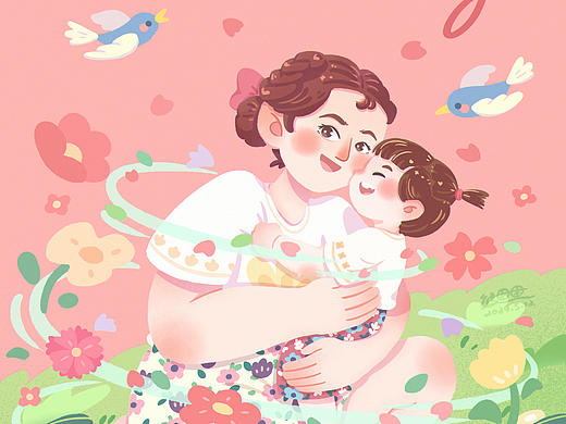 母亲节插画