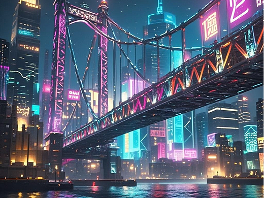 《霓虹光影中的情感漩涡》（个人主页-ZNzA4ODIzMjQ=） - AI作品 - 站酷设计师Z103967040原创素材 - 站酷ZCOOL