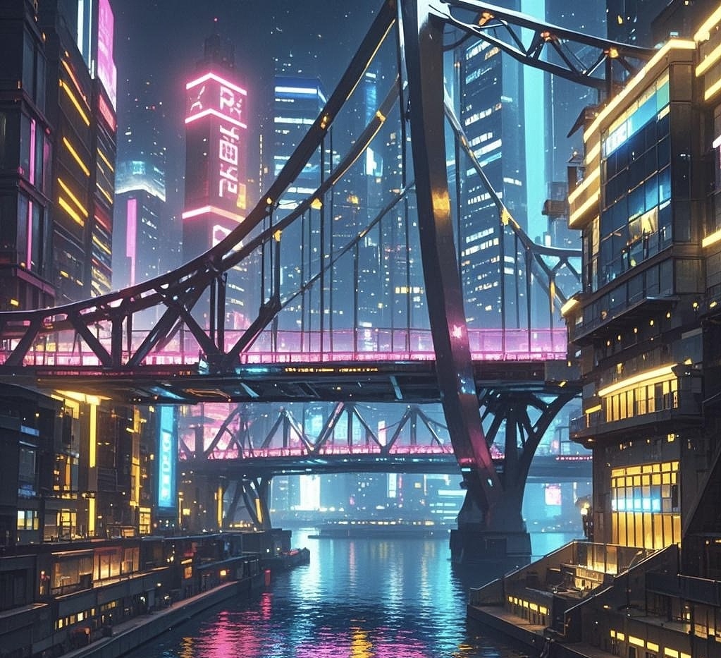 《绚烂霓虹，勾勒灵魂轮廓》（图ZMzgxMzc0NzI4） - AI作品 - 站酷设计师Z103967040原创素材 - 站酷ZCOOL