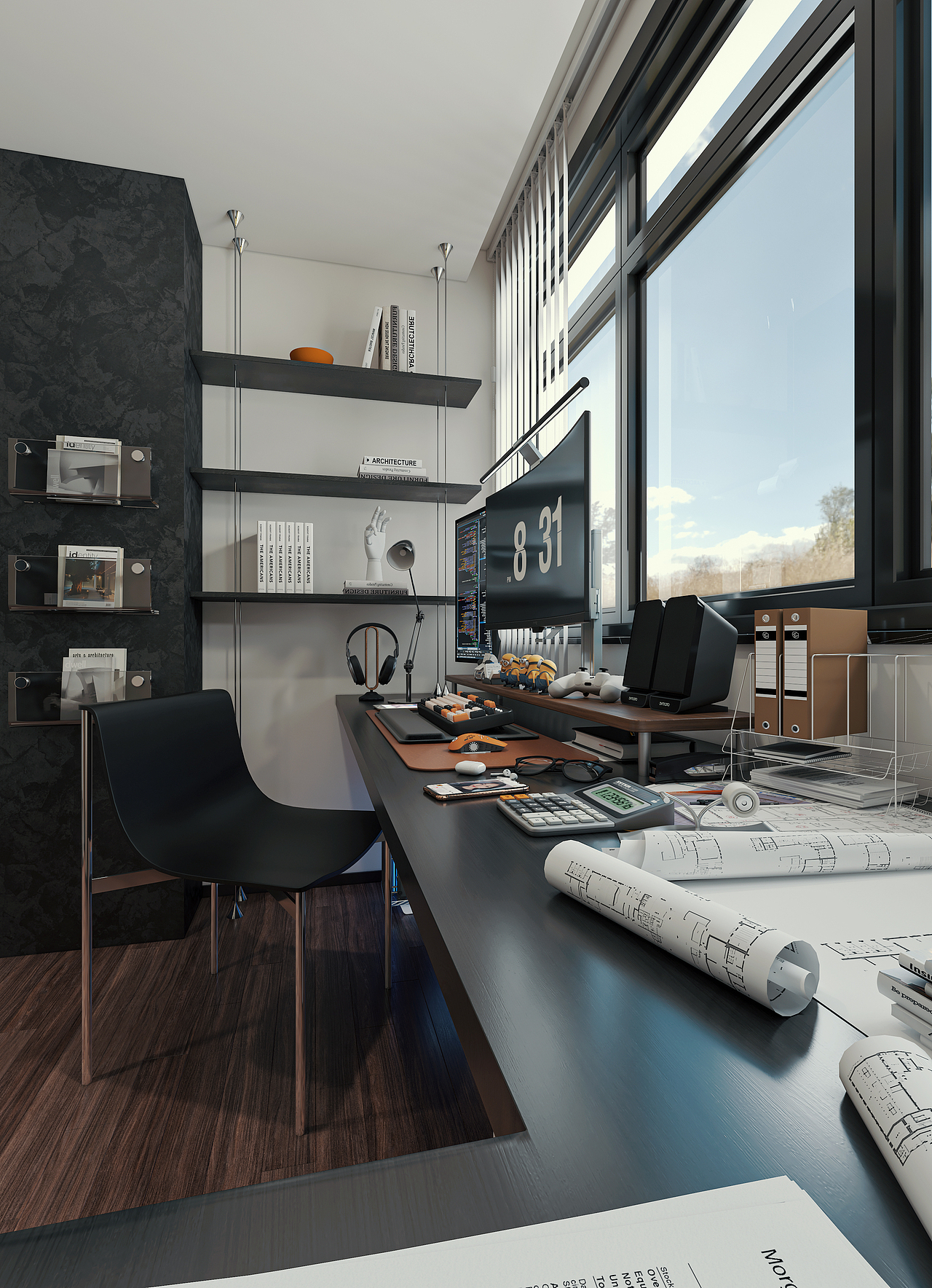 近期渲染丨村野大平层