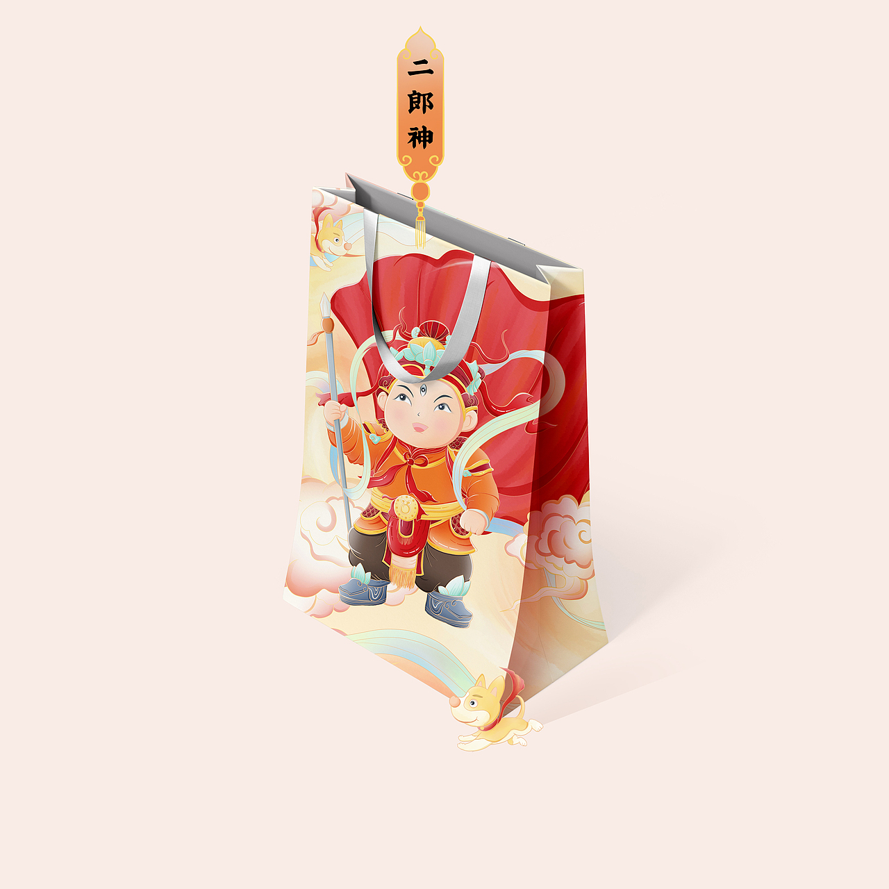 卡通手绘神话故事二郎神插画（图ZMzgxNDAwMzk2） - 儿童插画 - 站酷设计师萌鸦广告原创素材 - 站酷ZCOOL