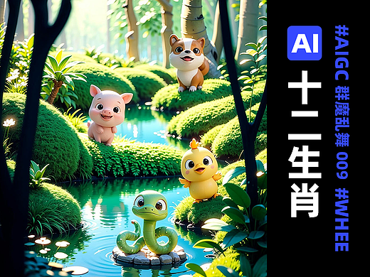 AI十二生肖 - 「群魔乱舞」009 - AIGC绘画教程 - WHEE