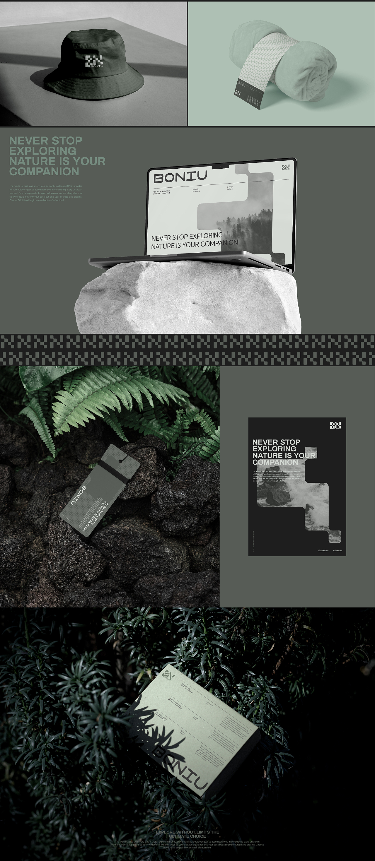 品牌视觉设计 | 户外品牌BONIU（图ZMzgxNDI3NDAw） - 品牌 - 站酷设计师俞磊原创素材 - 站酷ZCOOL