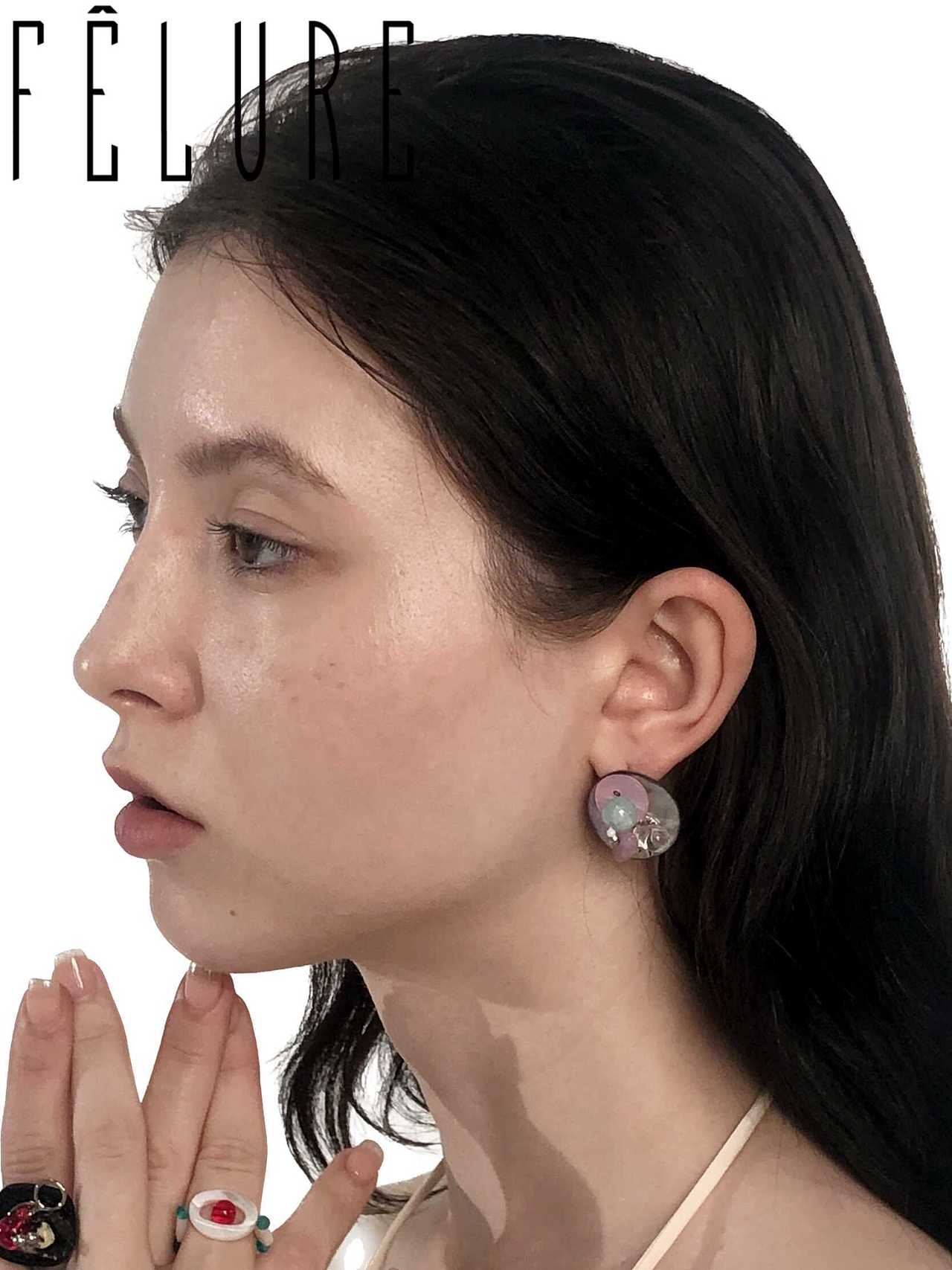 原创设计师首饰品牌 日系亚裔脸清冷感外模