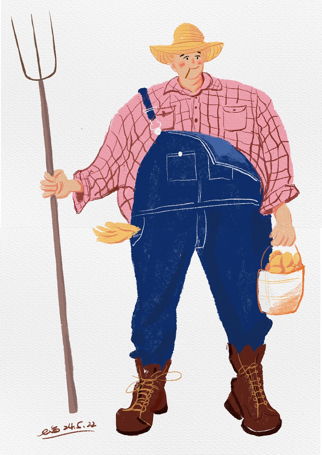 人物插画练习1