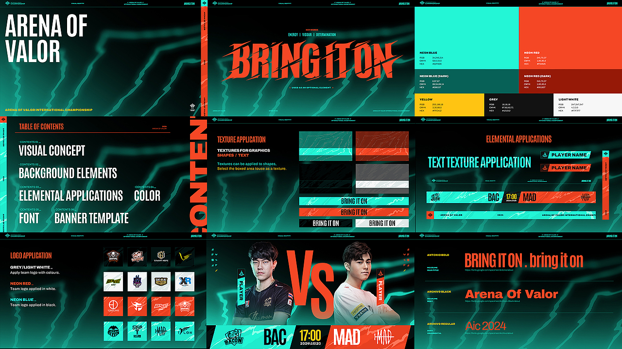 AOV-AIC2024游戏赛事视觉设计
