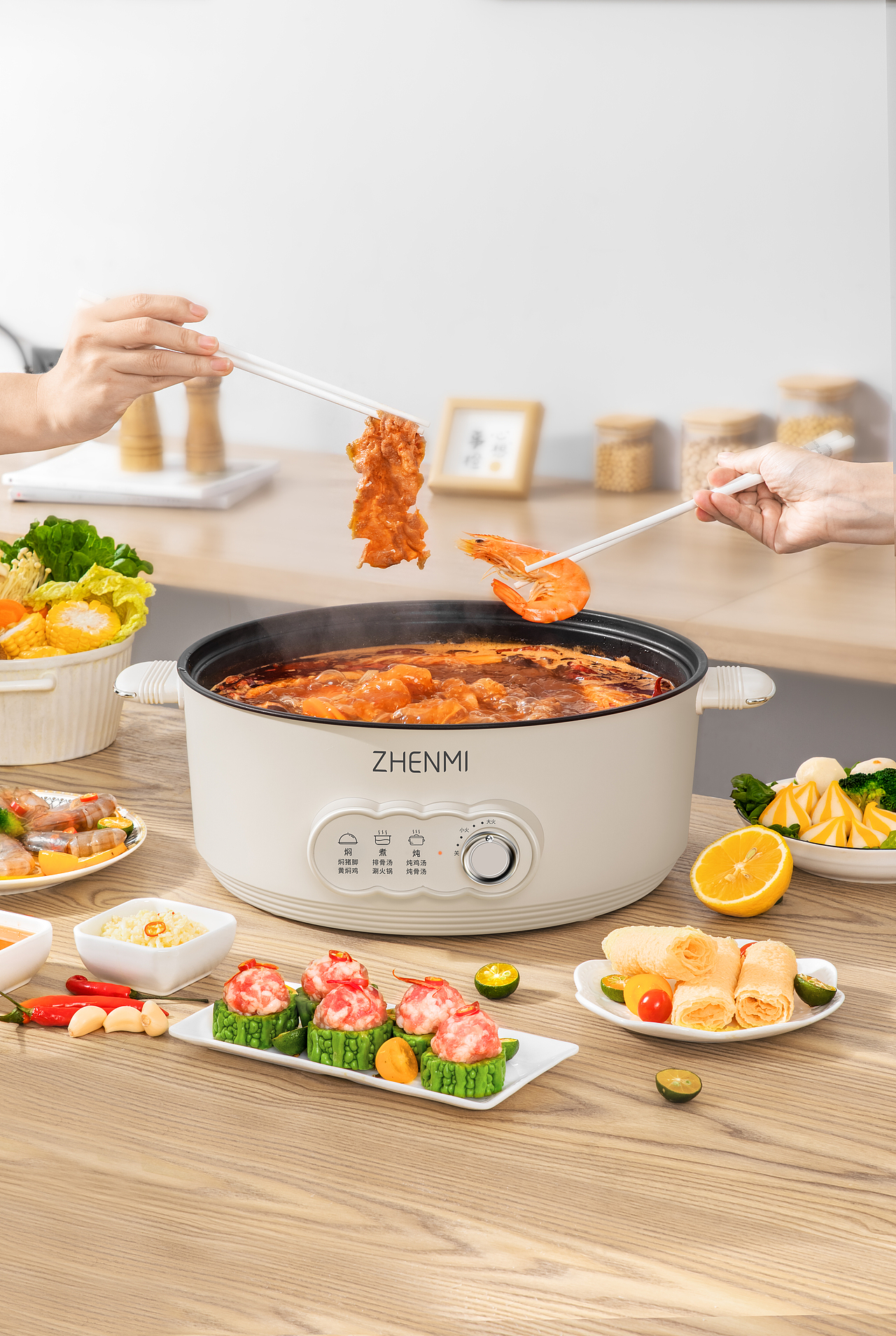 臻米电火锅（图ZMzgxNDc4MjQ0） - 产品摄影 - 站酷设计师水煮菜原创素材 - 站酷ZCOOL