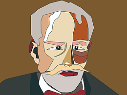 西方音乐家插画1柴可夫斯基