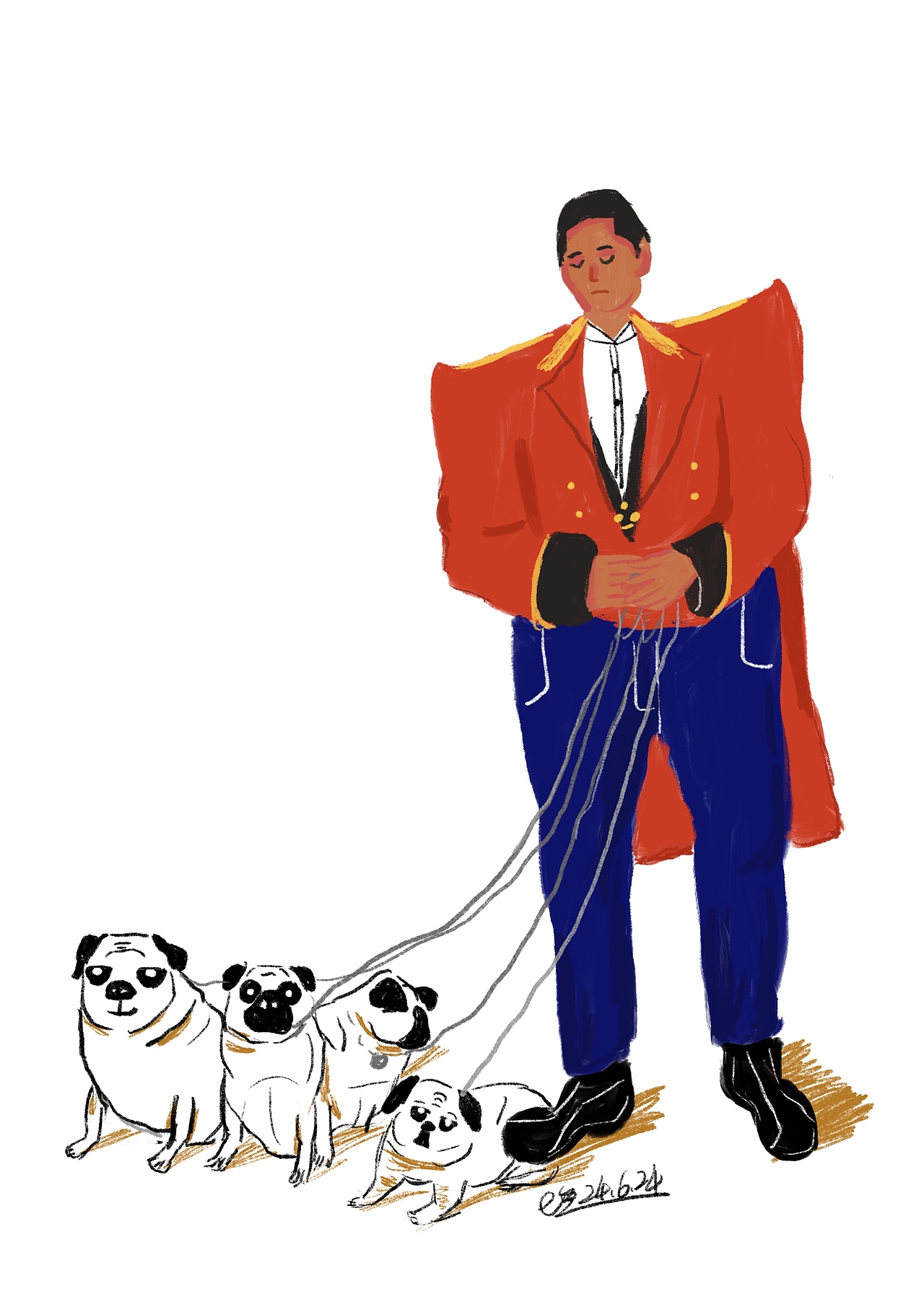 人物插画练习1