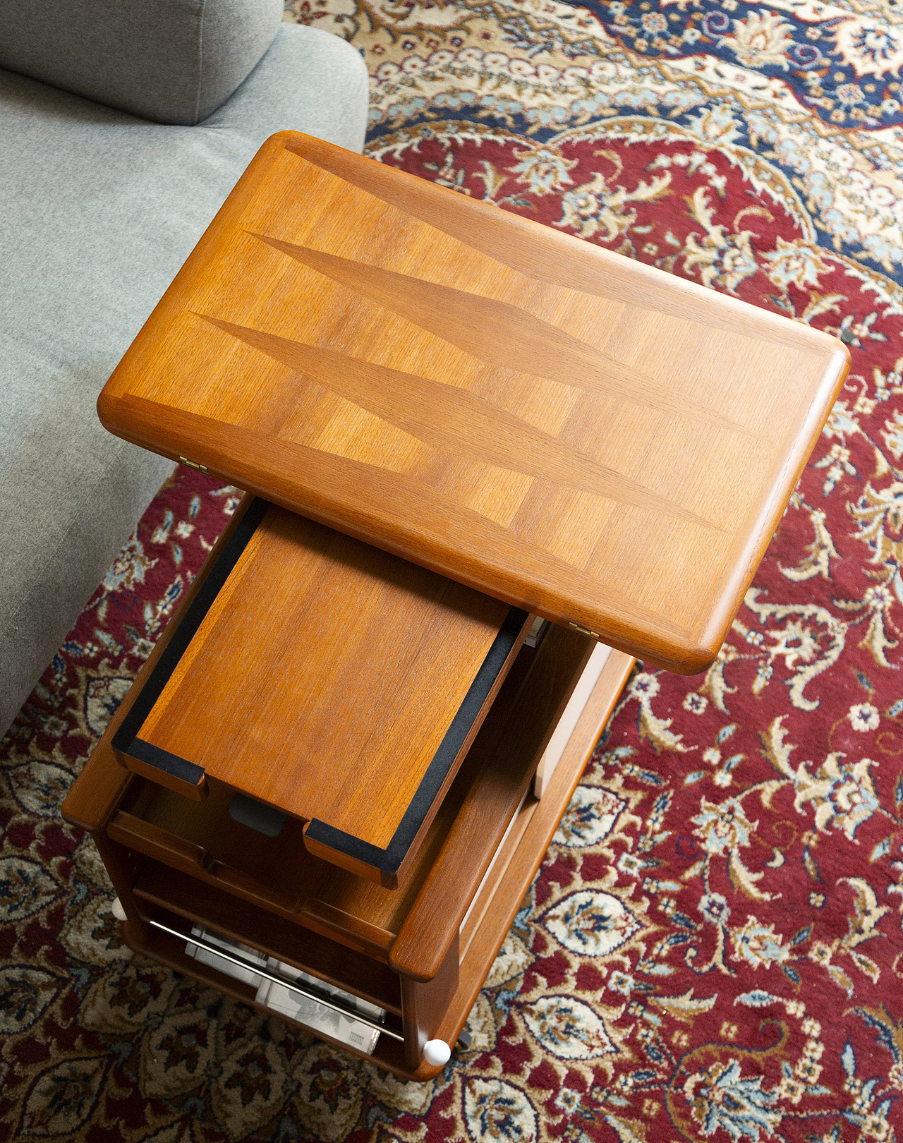 家具摄影-休闲椅升降茶几家居摄影 | 中古柚木家具