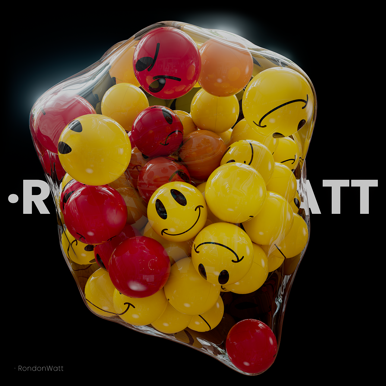 渲染练习 #03 EMOJI(?)动力学模拟动画练习（图ZMzgxNDk4MDQ4） - 动画/影视 - 站酷设计师Rondonwatt原创素材 - 站酷ZCOOL