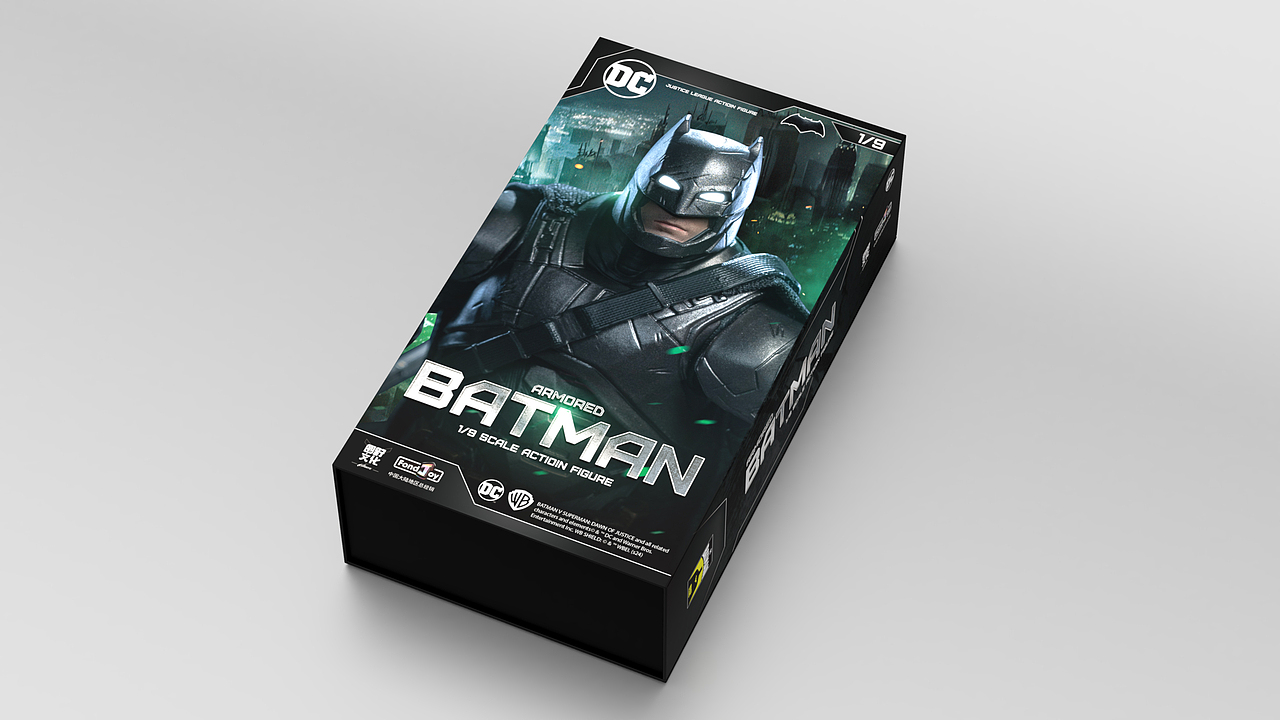 上新！DC华纳 BVS重甲蝙蝠侠玩具包装设计附详情页设计