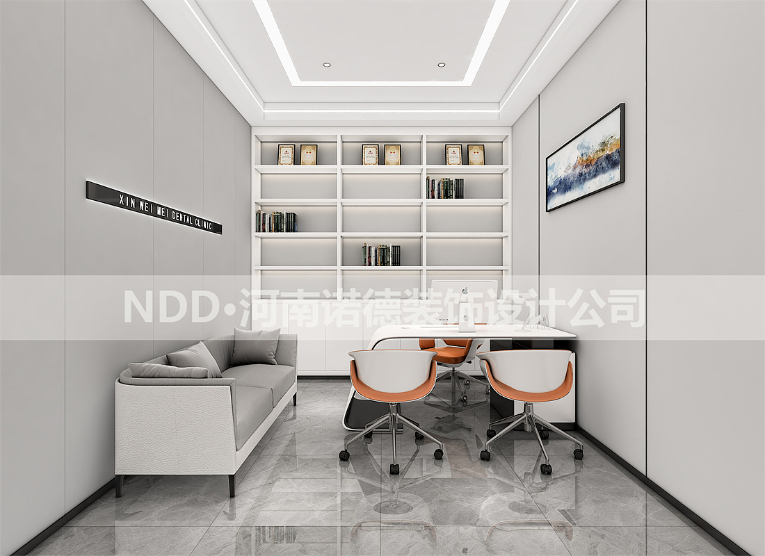 300平口腔门诊装修设计案例|湖南口腔诊所装修设计案例