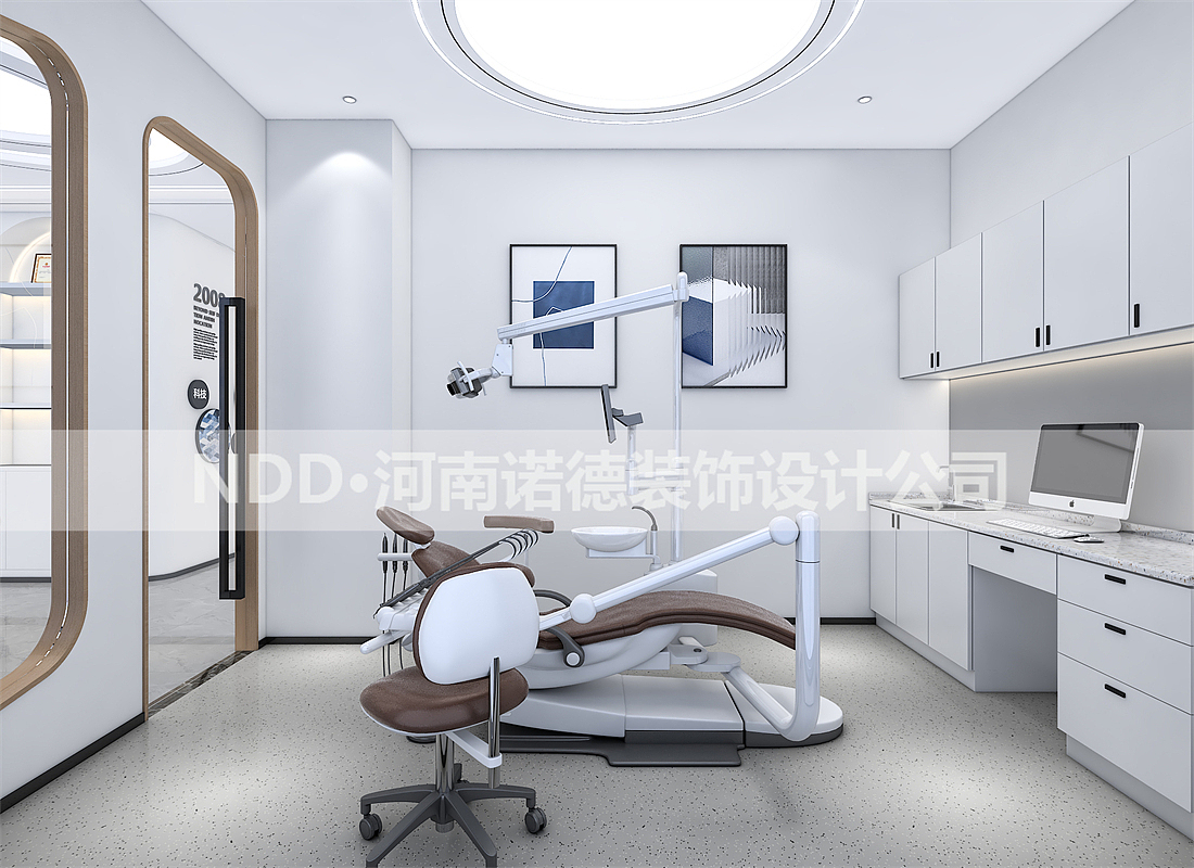 300平口腔门诊装修设计案例｜湖南口腔诊所装修设计案例