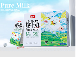 纯牛奶品牌设计