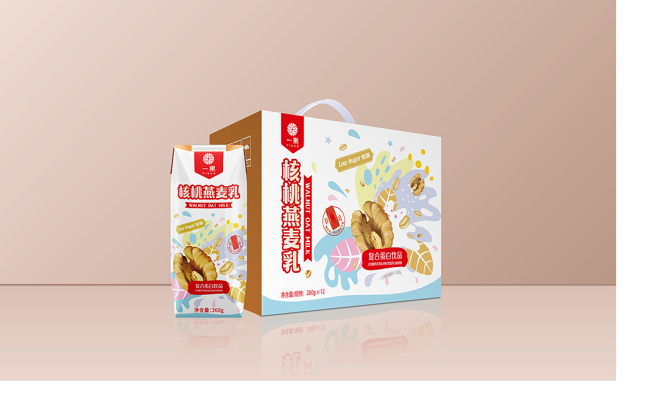 一果核桃燕麦乳包装