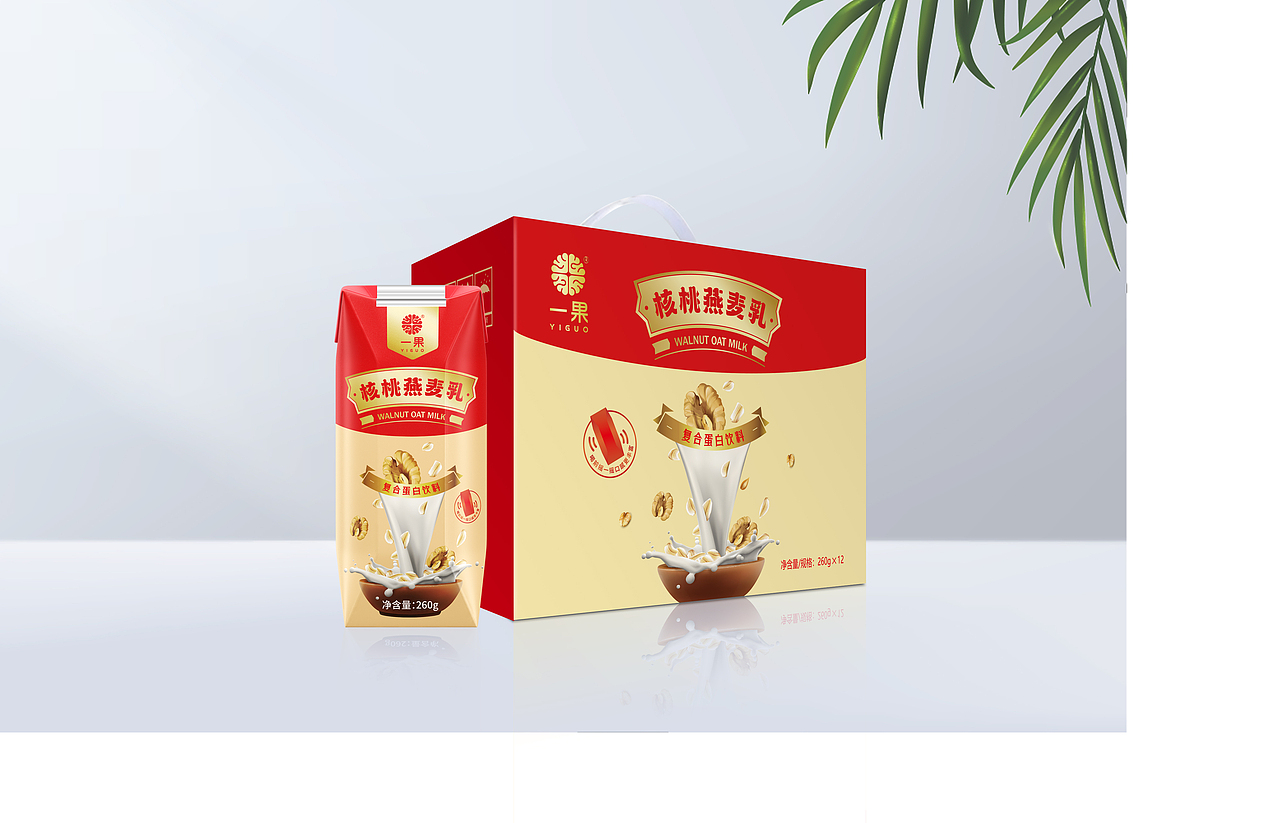 一果核桃燕麦乳包装