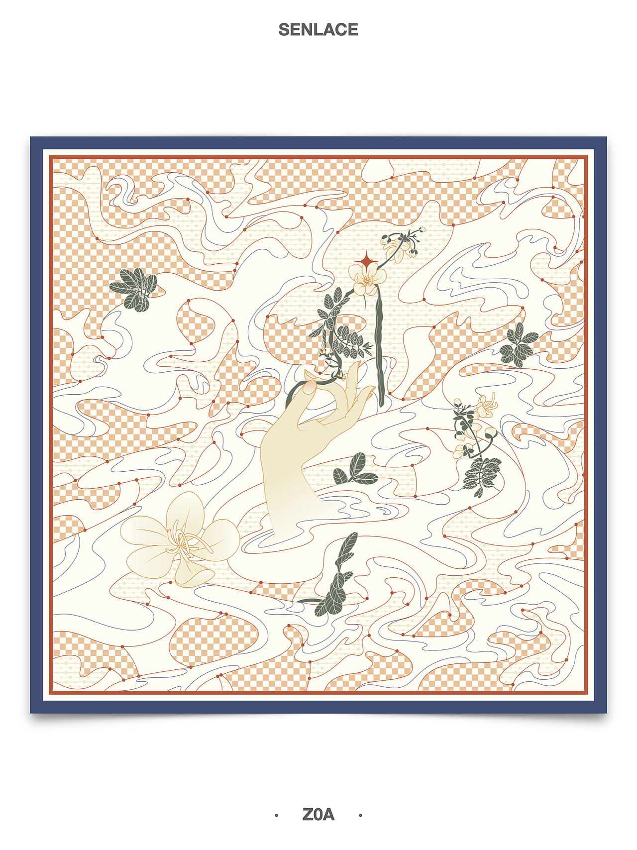 z0a｜原创二十四节气丝巾（图ZMzgxNTQ2MDc2） - 商业插画 - 站酷设计师z0a_原创素材 - 站酷ZCOOL
