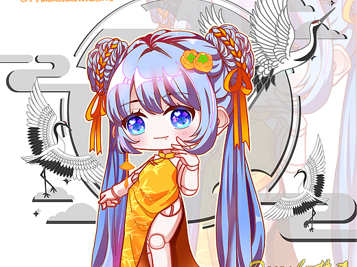 中国风关节娃娃q版