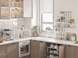 建模渲染-厨房置物架