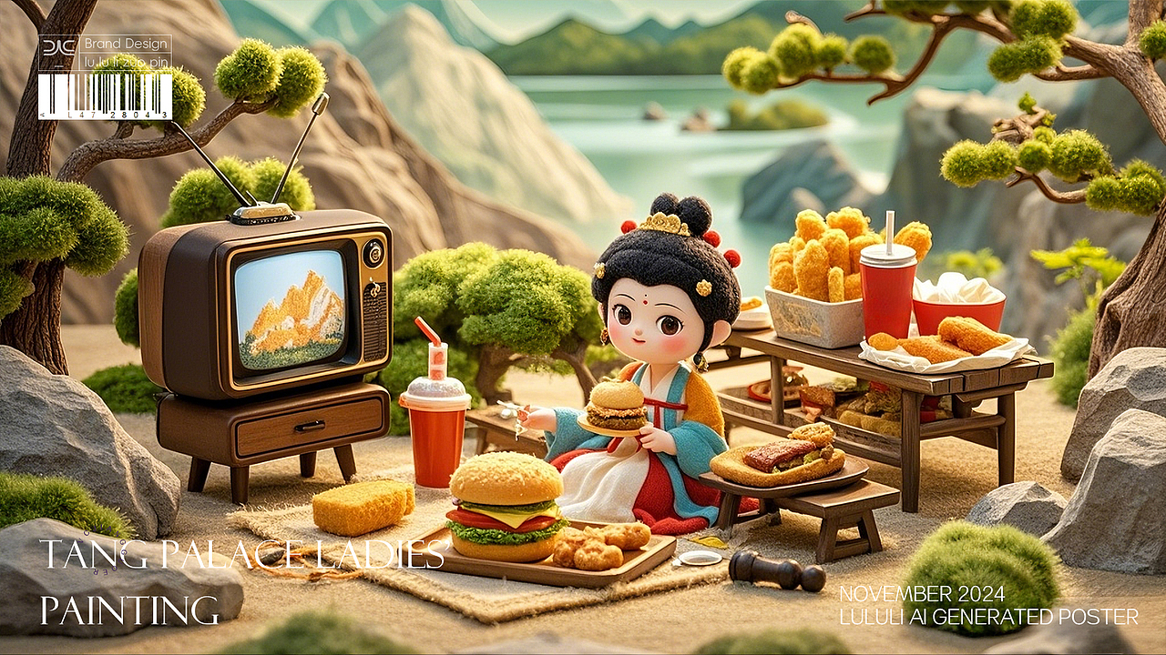 毛毡画-AI生图（图ZMzgxNTU4MDQ0） - 海报 - 站酷设计师VC浆果儿原创素材 - 站酷ZCOOL