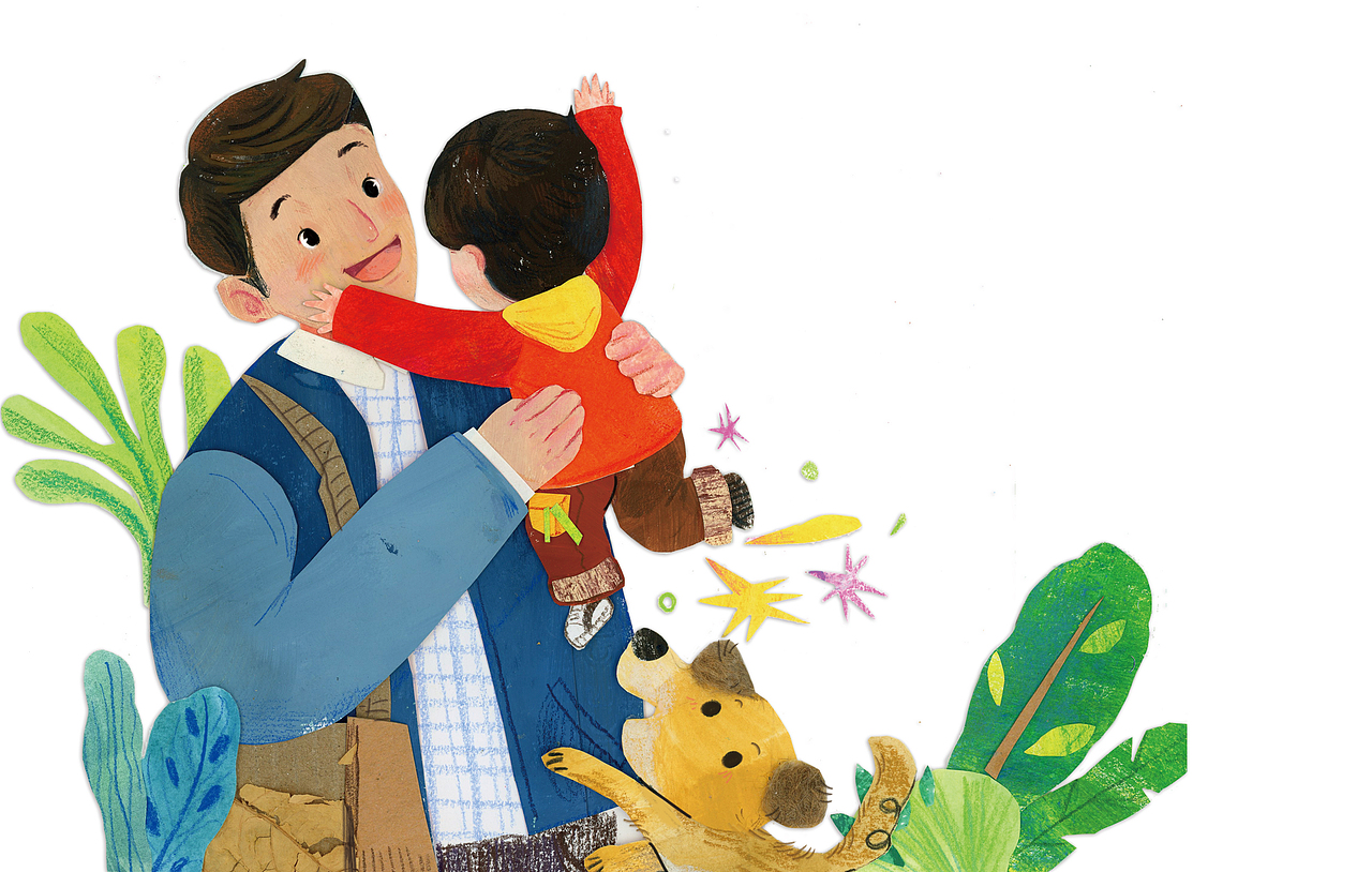 画面二——爸爸下班啦~