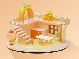 轻3D建模渲染了两组好玩的动画
