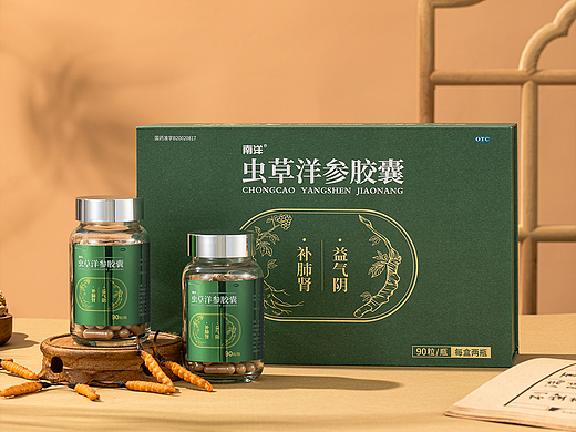 虫草洋参胶囊产品拍摄