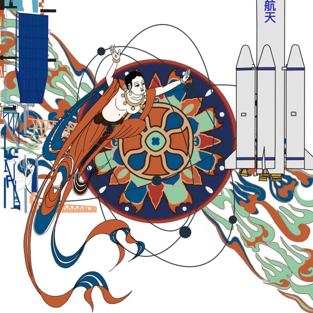 飞天与航天（图ZMzgxNjA1OTky） - 工艺品设计 - 站酷设计师Z594258826原创素材 - 站酷ZCOOL
