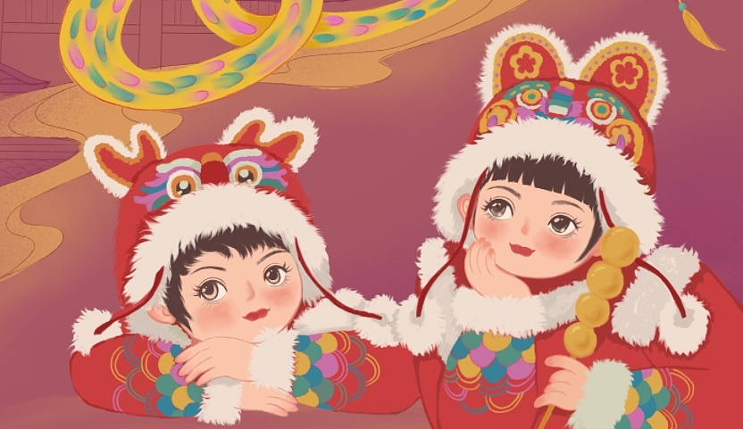 蛇年贺岁图（图ZMzgxNjE0ODI0） - 艺术插画 - 站酷设计师哩白原创素材 - 站酷ZCOOL