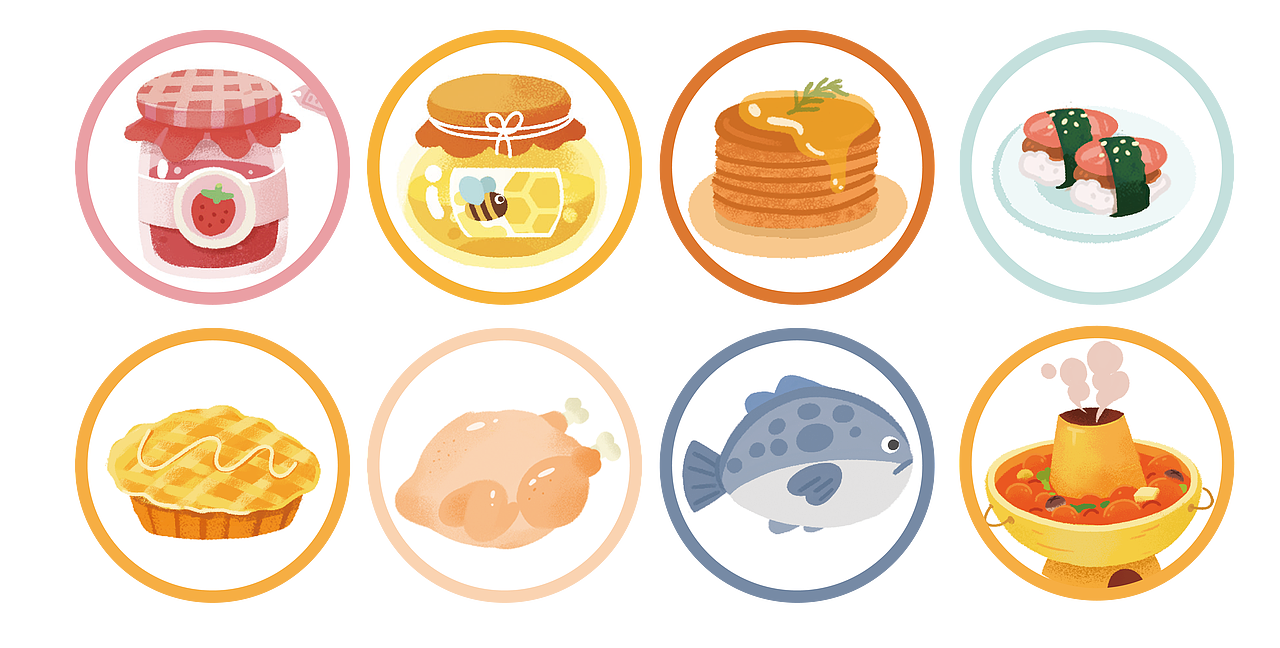 科普类贴纸书---超级市场（图ZMzgxNjE5OTI4） - 儿童插画 - 站酷设计师舀稀粥原创素材 - 站酷ZCOOL