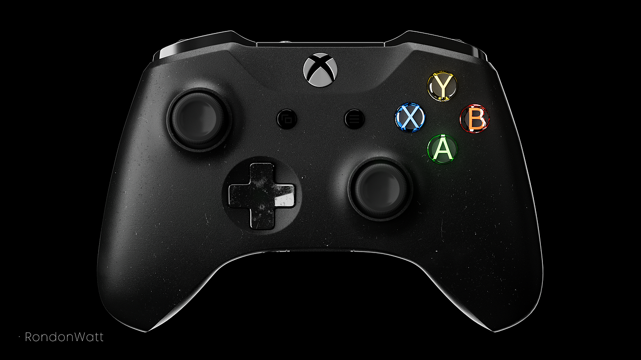 渲染练习 #04 Xbox控制器材质渲染练习（图ZMzgxNjI2NTI0） - 产品 - 站酷设计师Rondonwatt原创素材 - 站酷ZCOOL