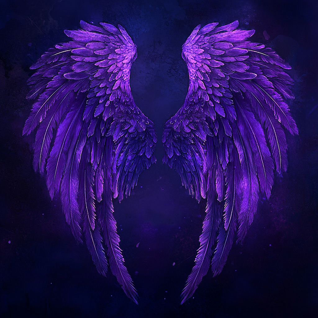 复古油画质感翅膀背景