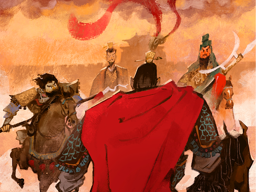 三国国风插画