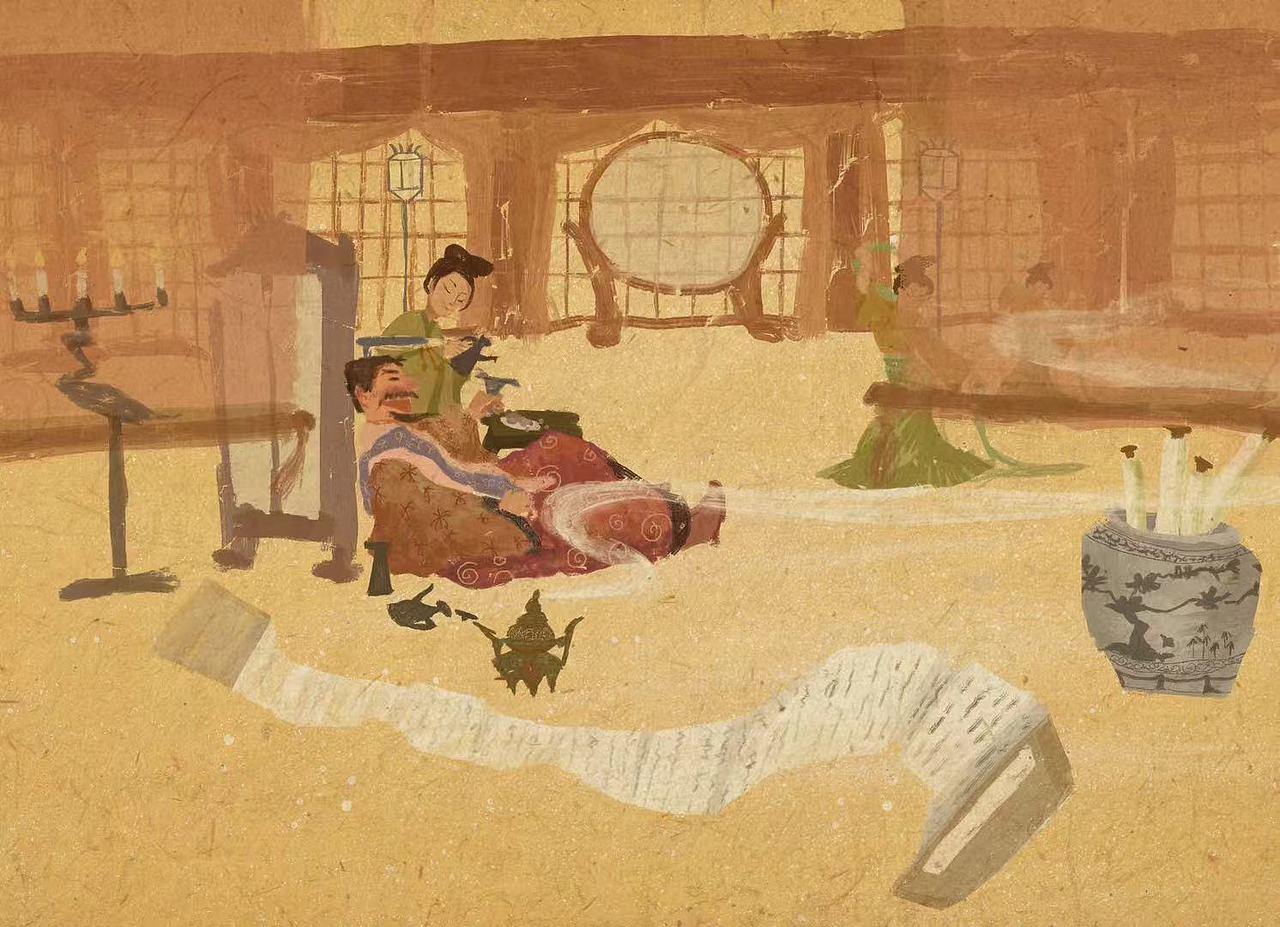 绘本《穆桂英传》中色调表现