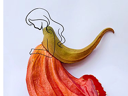 撿到的花，看著像孕婦呢，PS了一下