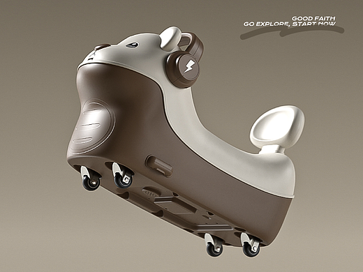 小熊滑行车 溜溜车 储物车 滑行车