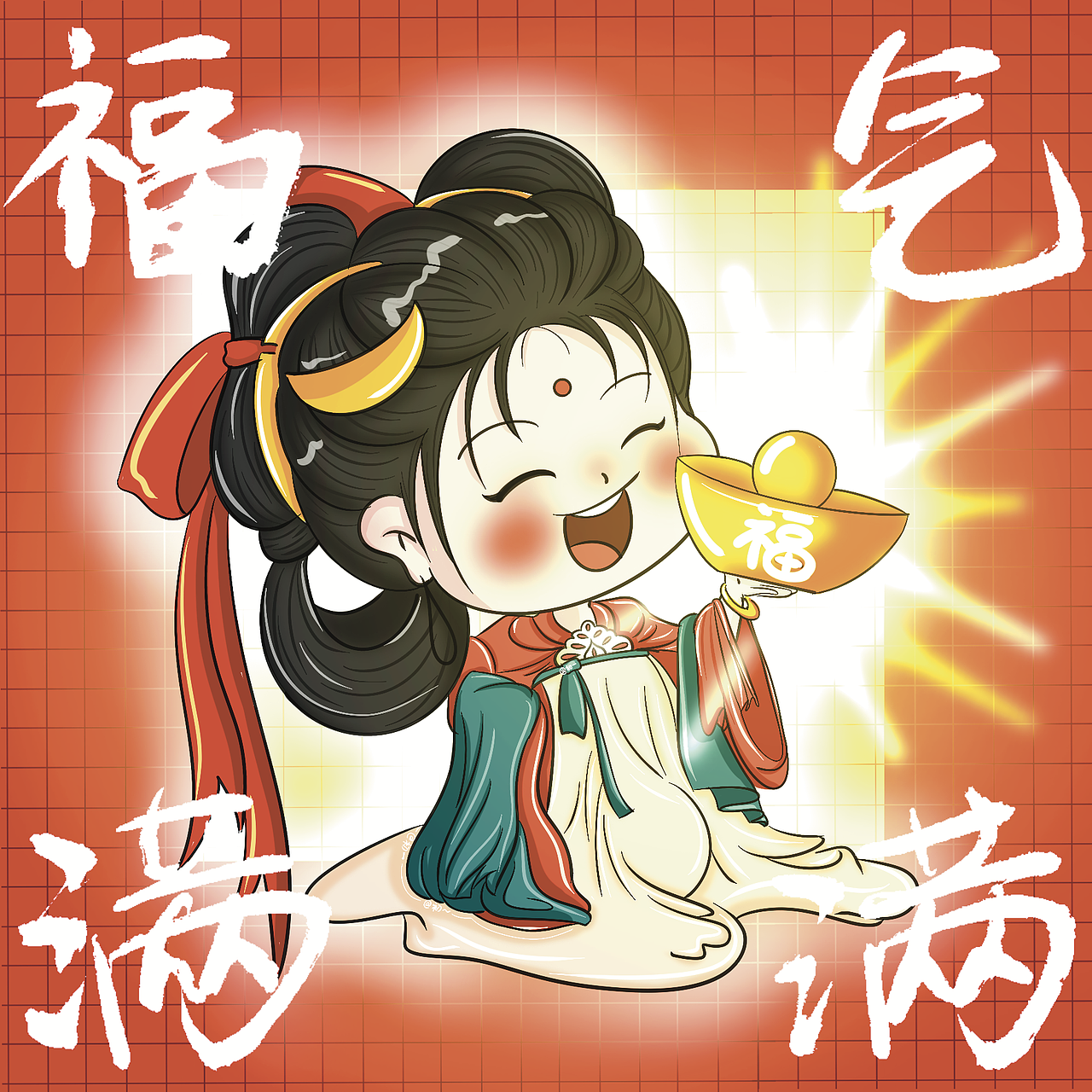 新年系列头像～（图ZMzgxNjg3MTQw） - 新锐潮流插画 - 站酷设计师Z740410922原创素材 - 站酷ZCOOL