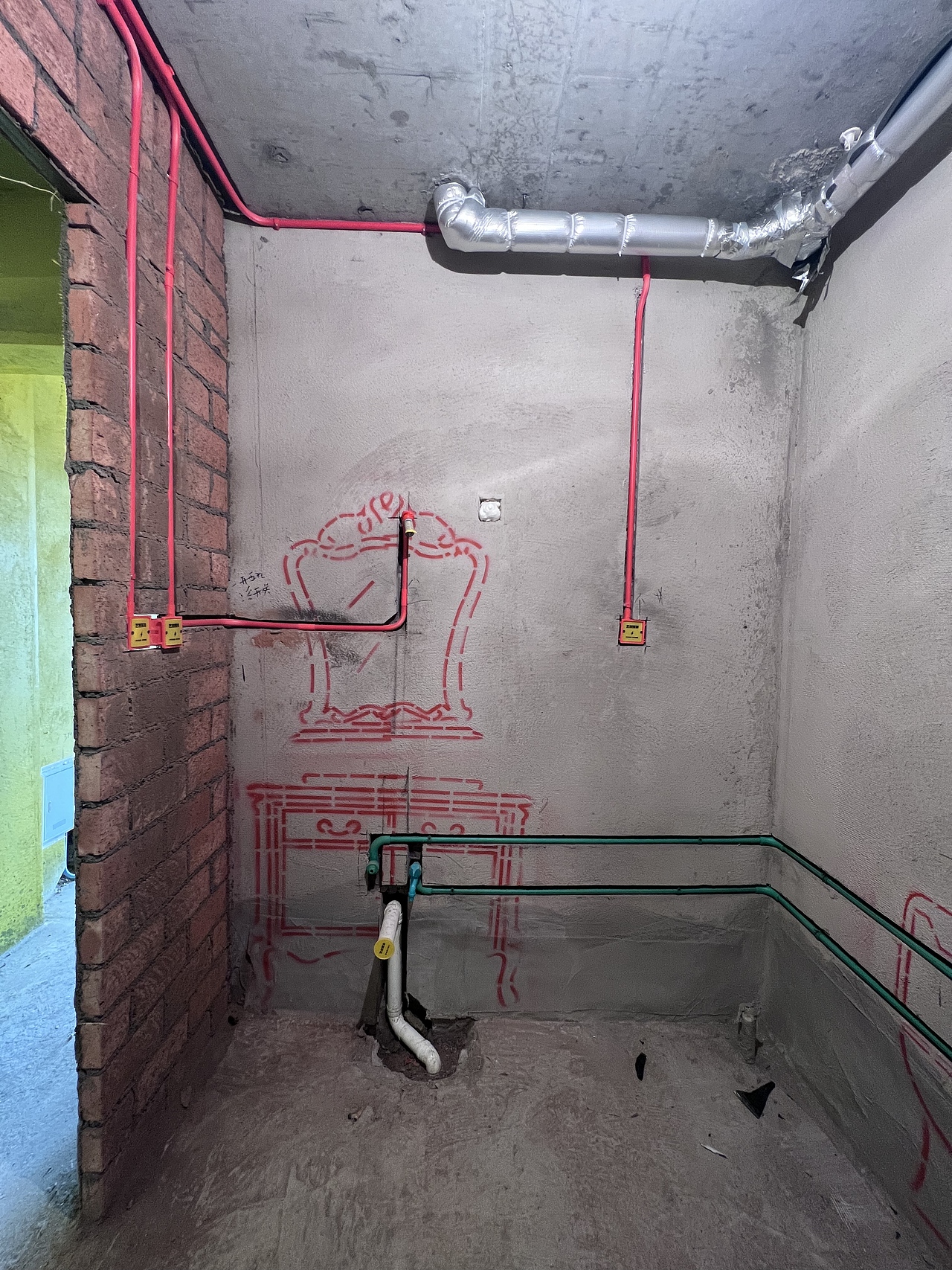 宝地六期一号楼232水电隐秘图